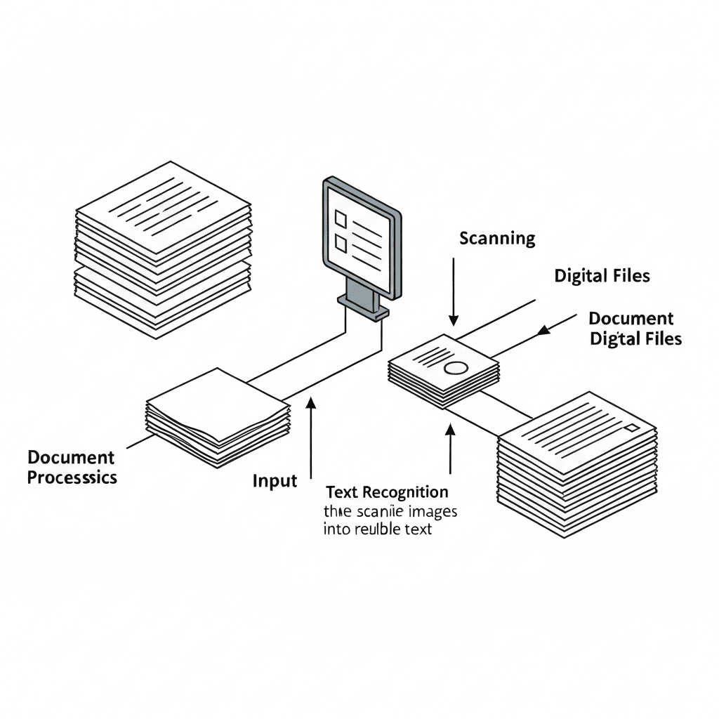 AI-OCRによる文書処理の自動化フロー