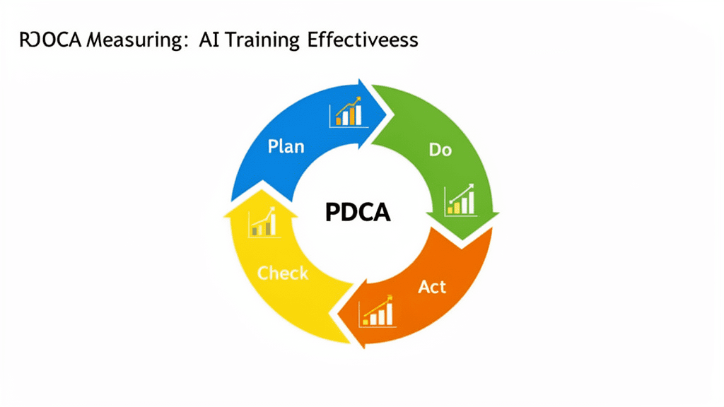 AI育成効果のPDCAサイクル：計画・実施・評価・改善の継続的な回転