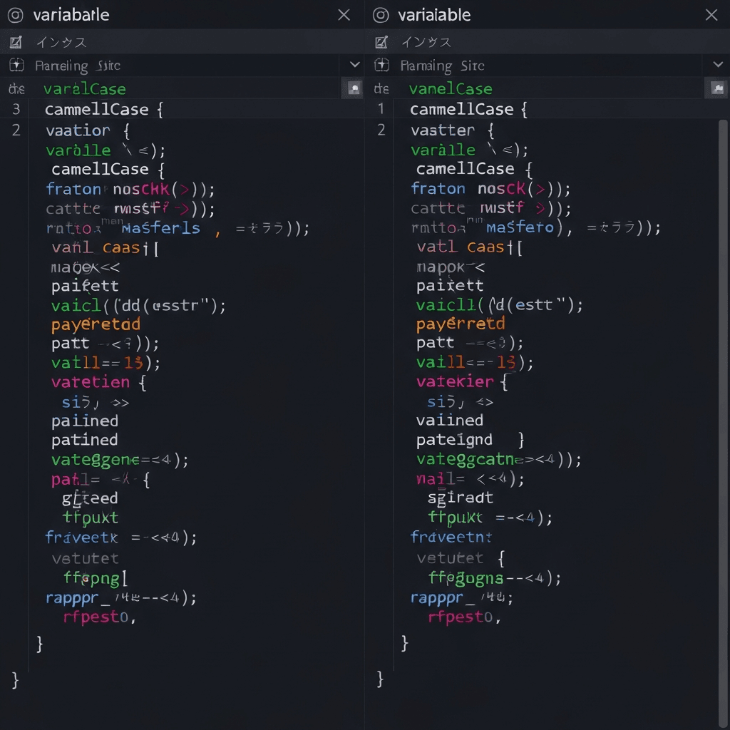 日本語の変数名とコメント