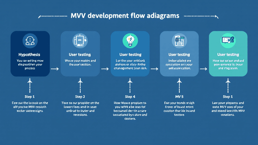MVP開発の5ステップフロー図