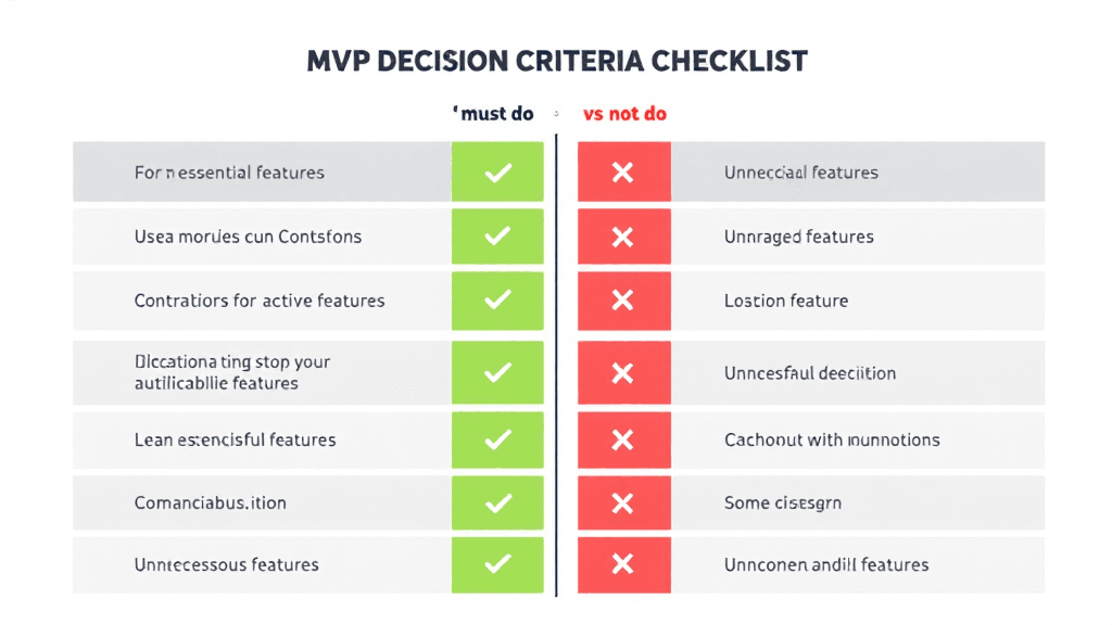 MVP開発のやるべきこと・やらないこと判断基準一覧