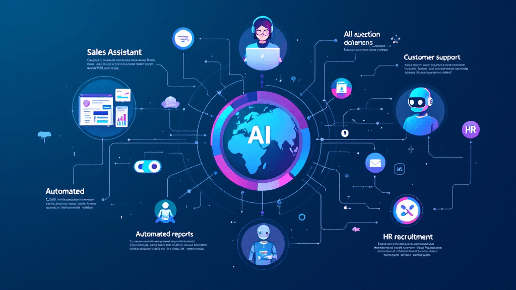 AIエージェントのビジネス活用ワークフロー図