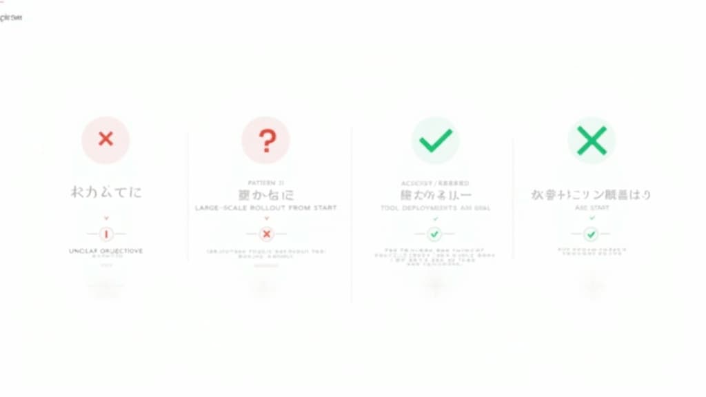 AI導入でよくある失敗パターンと回避策の一覧